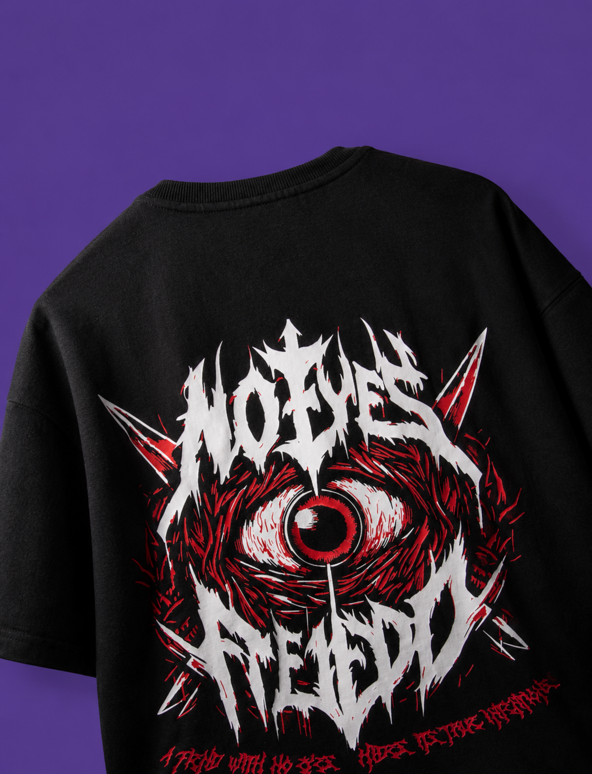 No Eyes Fien Oversized T-Shirt – 180 GSM Drop Shoulder | TNGS Clothing