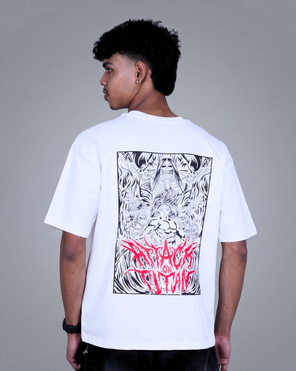 Attack On Titan Oversized T-Shirt – 180 GSM Drop Shoulder | TNGS Clothing