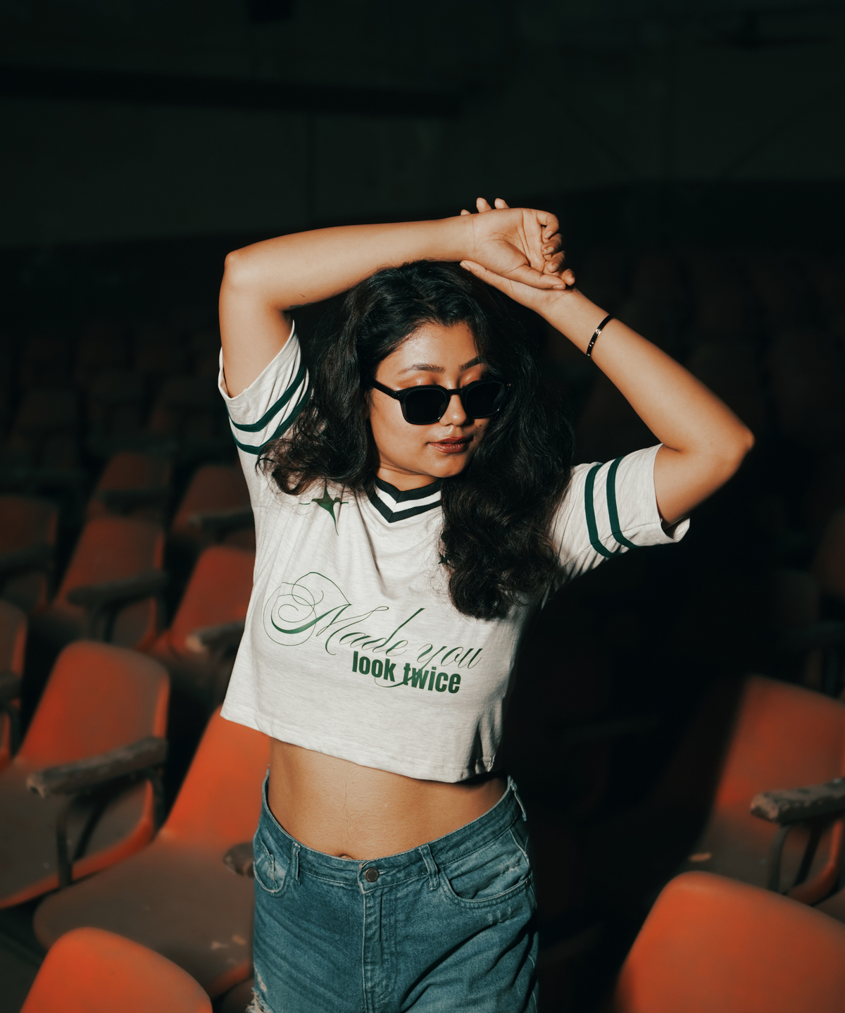 Made You Look Twice Crop Top – 180 GSM Drop Shoulder Jersey | TNGS Clothing