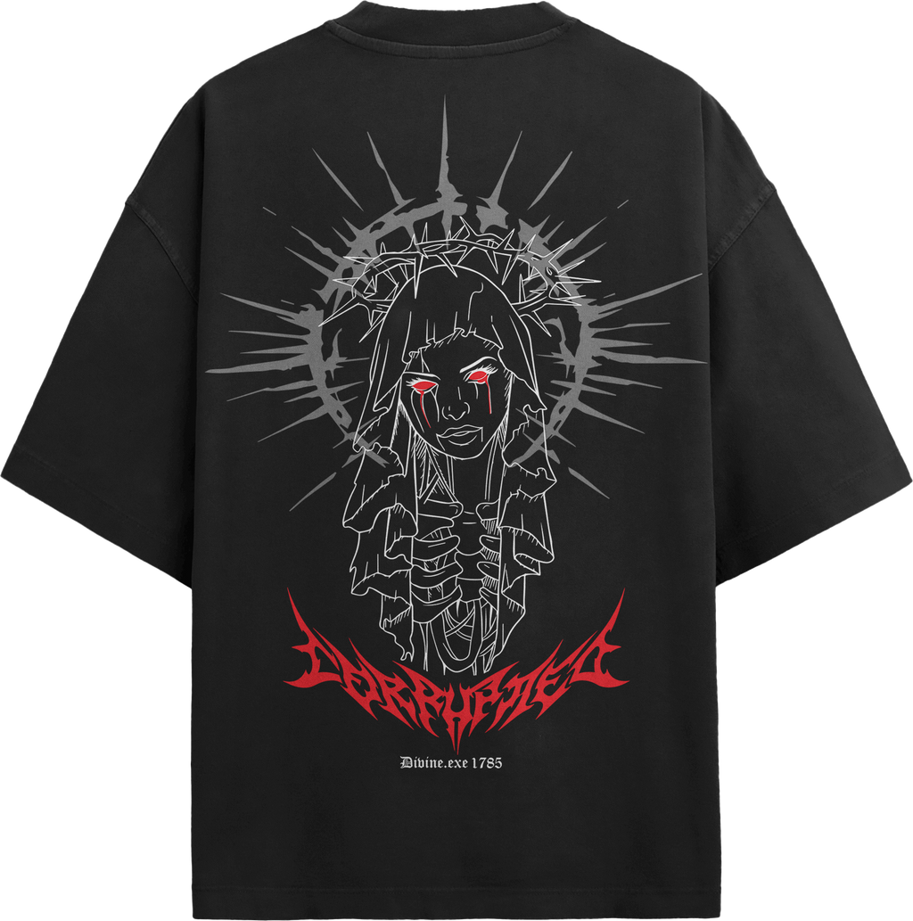 Corrupt Oversized T-Shirt – 180 GSM Drop Shoulder | TNGS Clothing