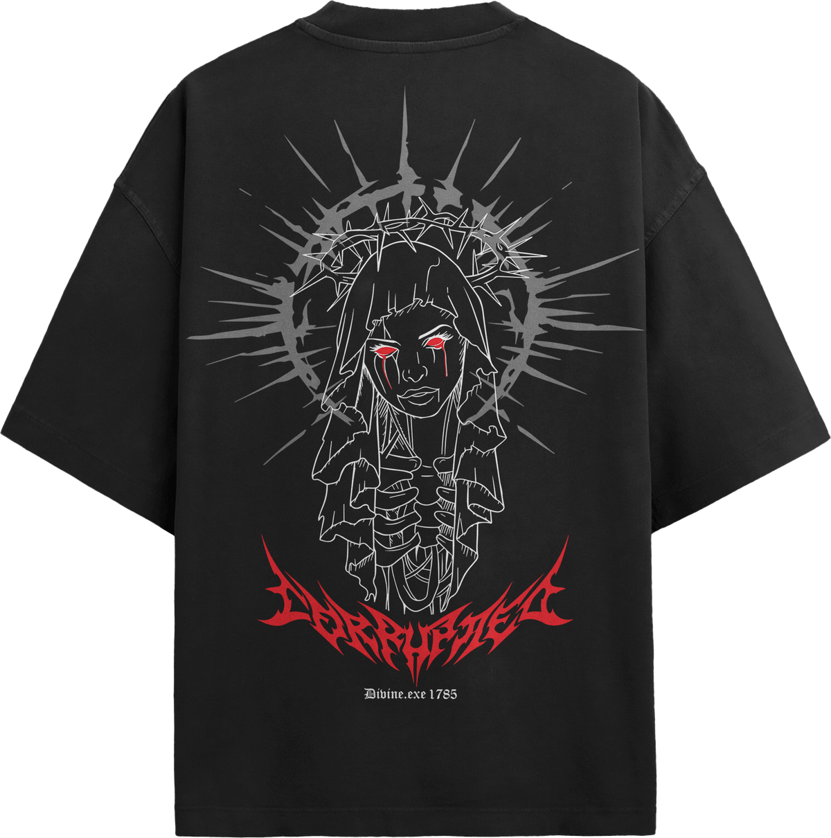 Corrupt Oversized T-Shirt – 180 GSM Drop Shoulder | TNGS Clothing