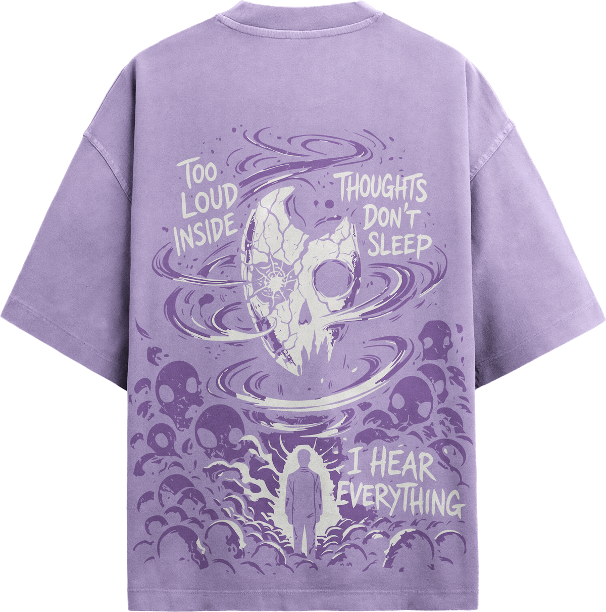 Mind Noise Oversized T-Shirt – 180 GSM Drop Shoulder | TNGS Clothing