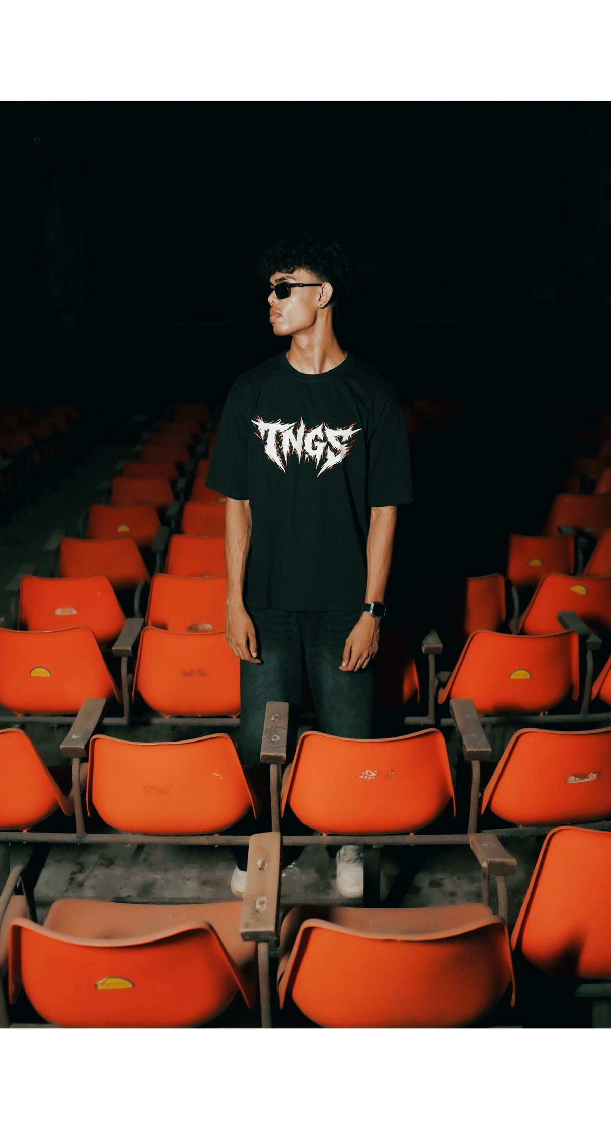 No Eyes Fien Oversized T-Shirt – 180 GSM Drop Shoulder | TNGS Clothing