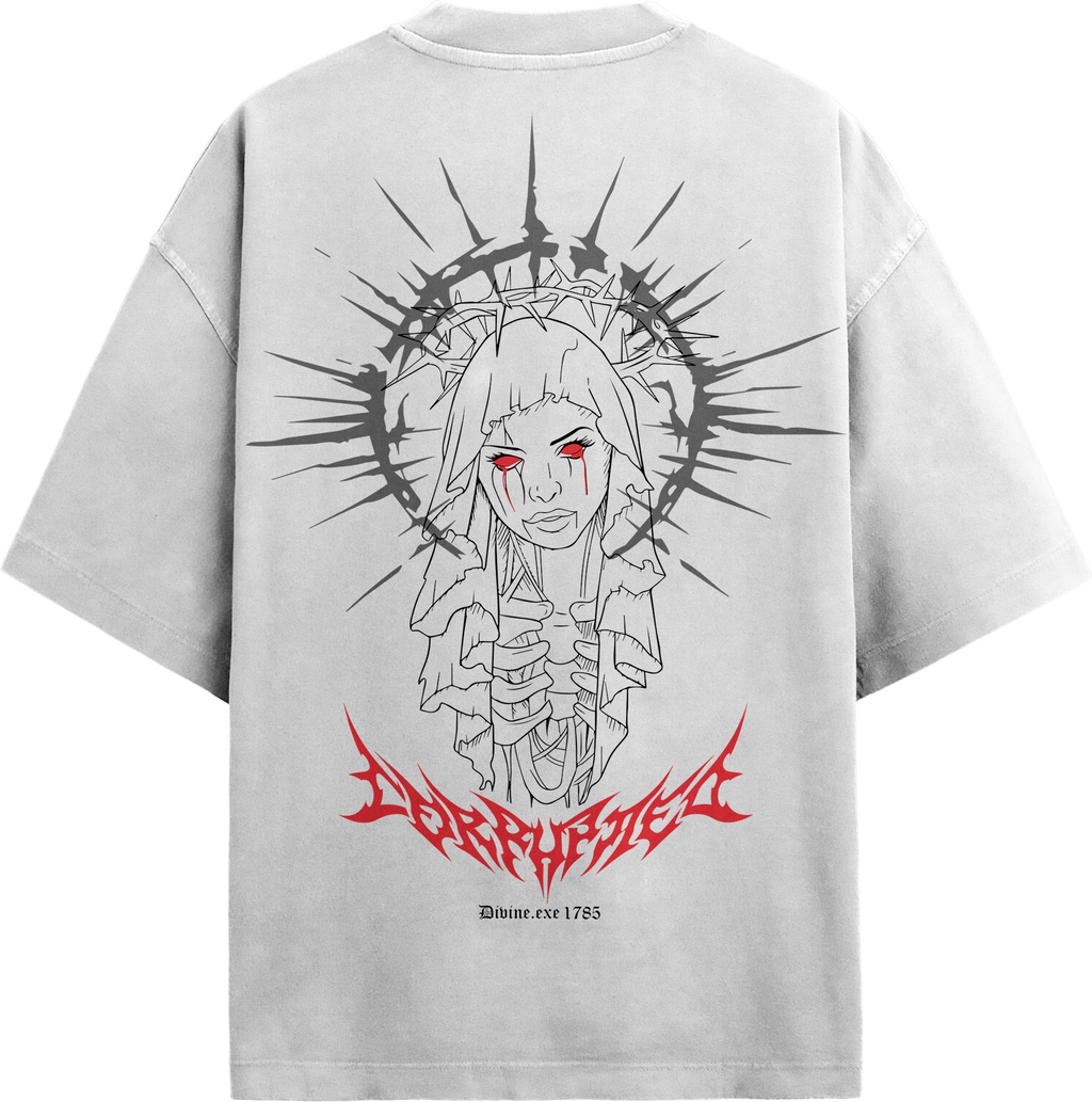 Corrupt Oversized T-Shirt – 180 GSM Drop Shoulder | TNGS Clothing