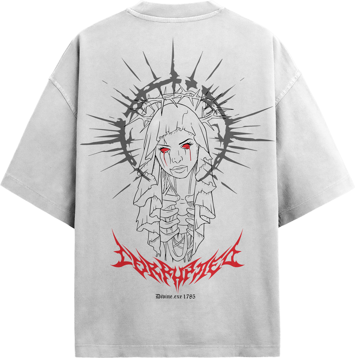 Corrupt Oversized T-Shirt – 180 GSM Drop Shoulder | TNGS Clothing