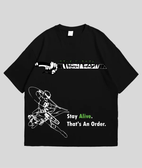 AOT Levi Ackerman Tee - Image 2
