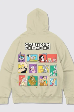 Retro Cartoon Hoodie – Black Vintage Graphic