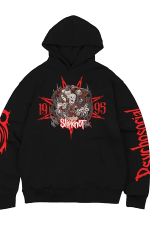 Slipknot “Psychosocial” Premium Graphic Hoodie – Limited Edition