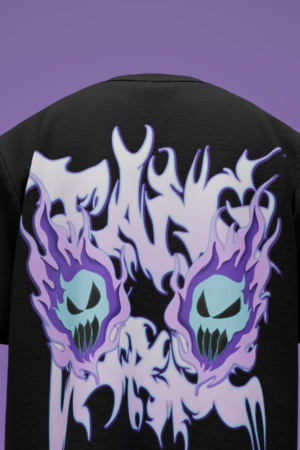 Purple Demon Graphic T Shirt – Flame Streetwear Tee